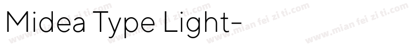 Midea Type Light字体转换